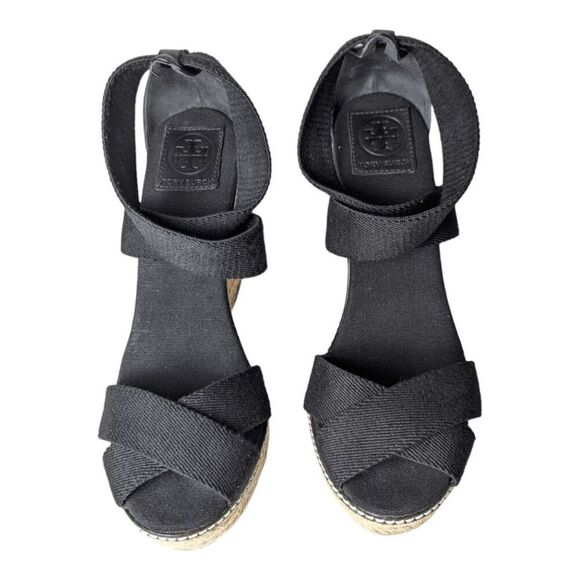 TORY BURCH Adonis Wedge Espadrilles Size 10B - Picture 4 of 7